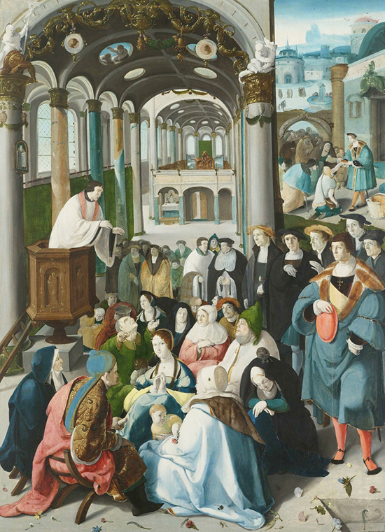 The Calling of St Anthony by Aertgen Claesz van Leyden