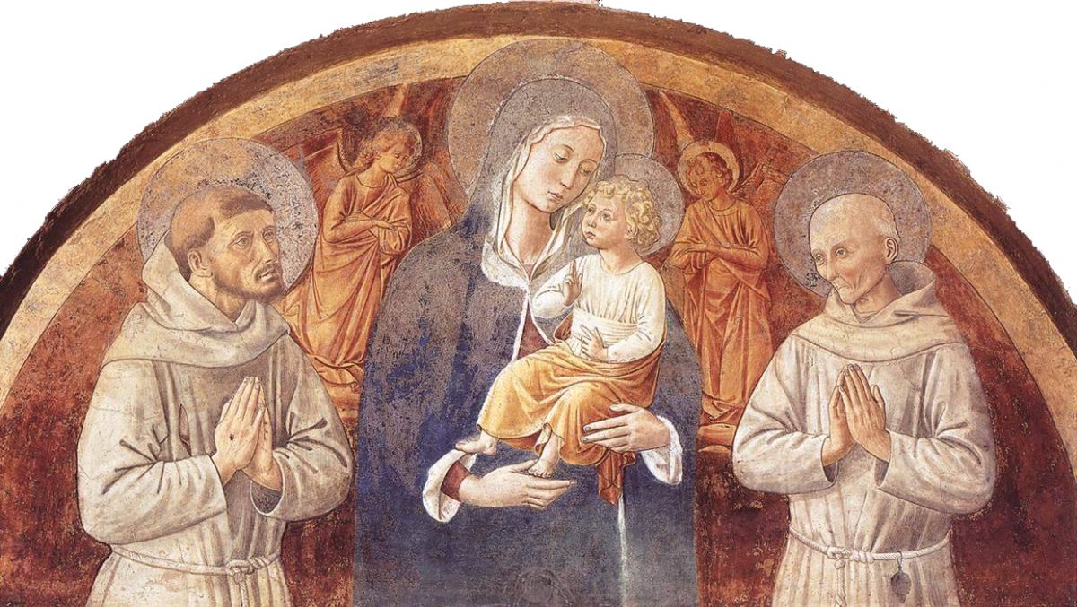 Madonna and Child with Saint Francis of Assisi and St Bernardine of Siena